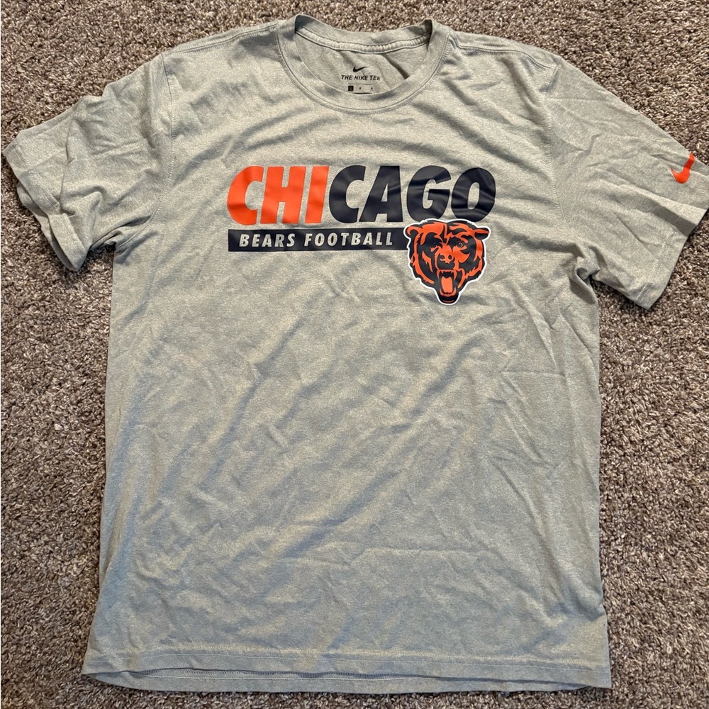 Men’s Nike Gray Chicago Bears Football Tee L